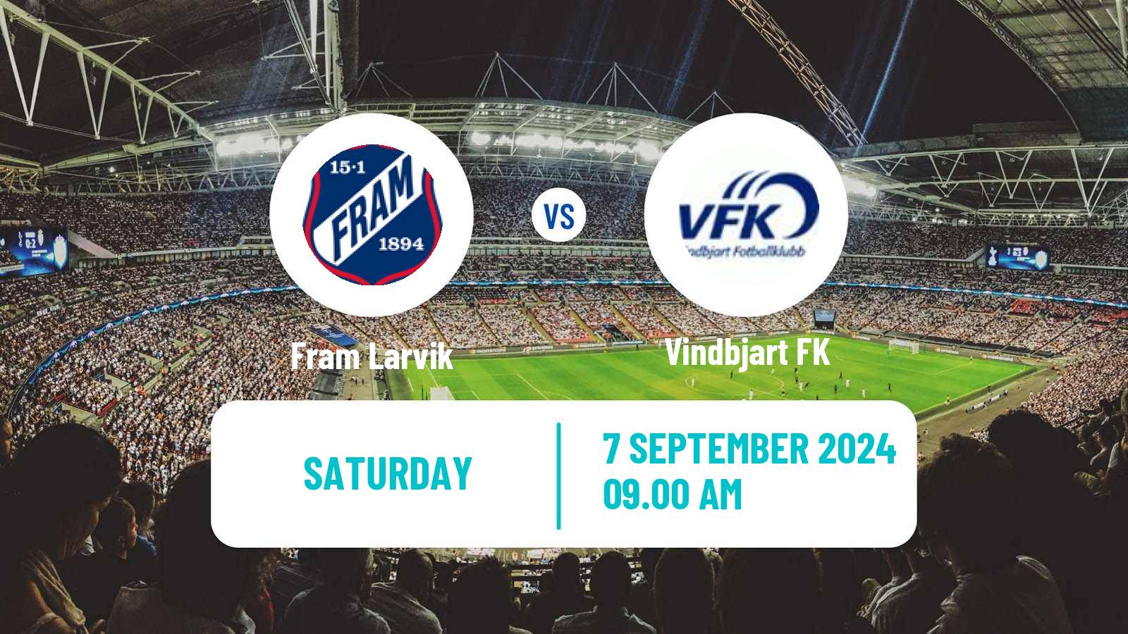 Football Norwegian Division 3 - Group 2 Fram Larvik - Vindbjart