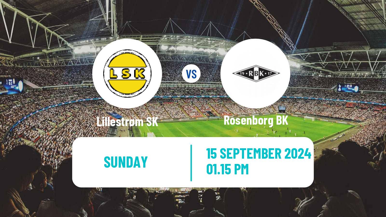 Soccer Norwegian Eliteserien Lillestrøm SK - Rosenborg