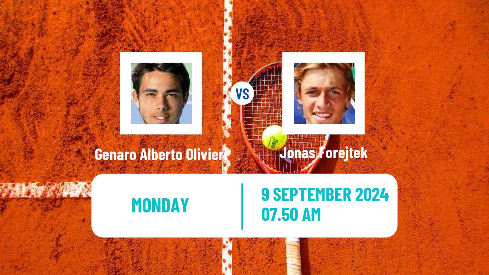 Tennis Dobrich 2 Challenger Men Genaro Alberto Olivieri - Jonas Forejtek