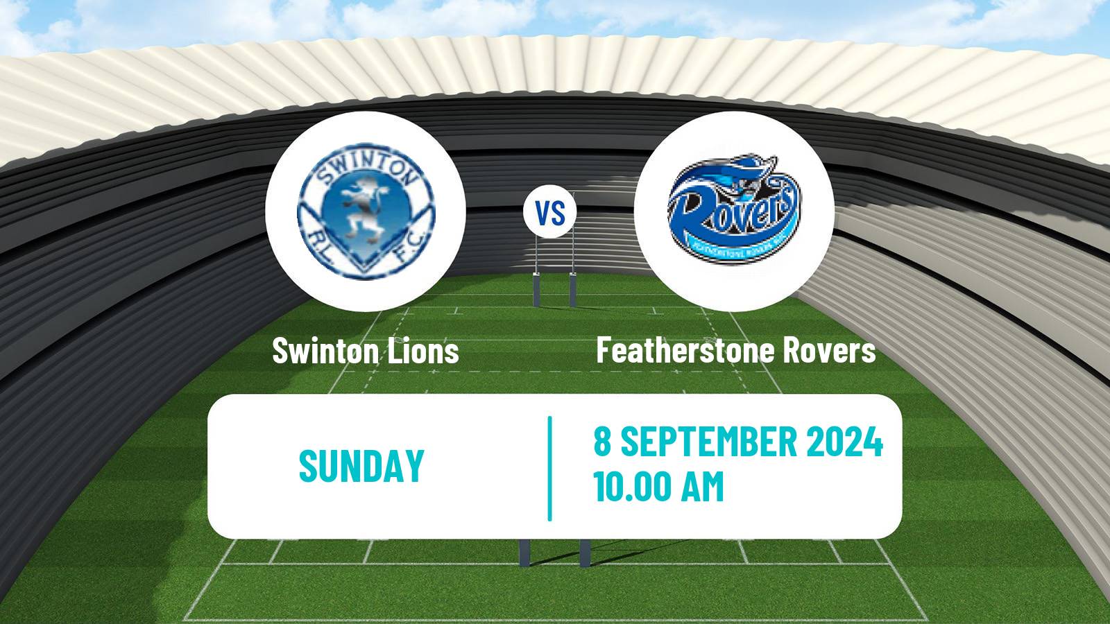 Rugby league English Championship Rugby League Swinton Lions - Featherstone Rovers