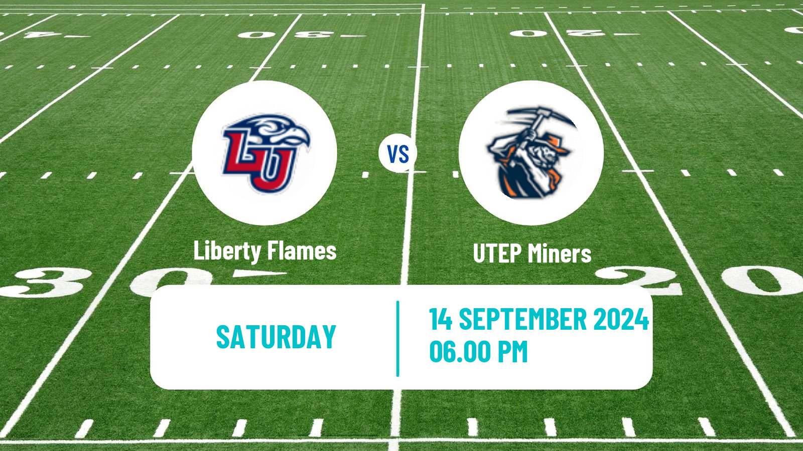 American football NCAA College Football Liberty Flames - UTEP Miners
