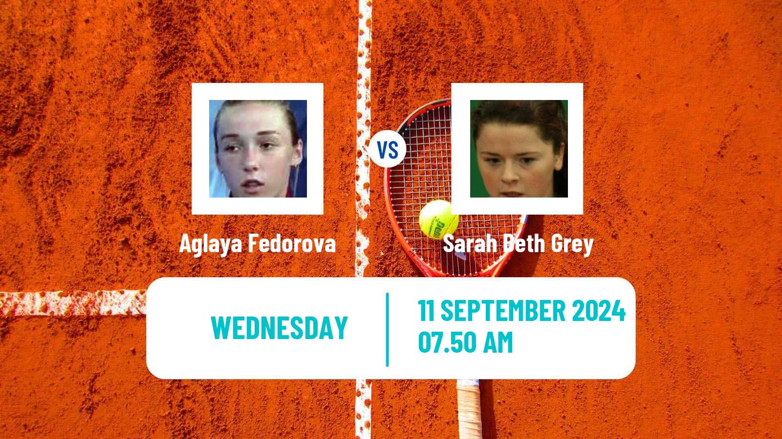Tennis ITF W35 Santarem Women Aglaya Fedorova - Sarah Beth Grey