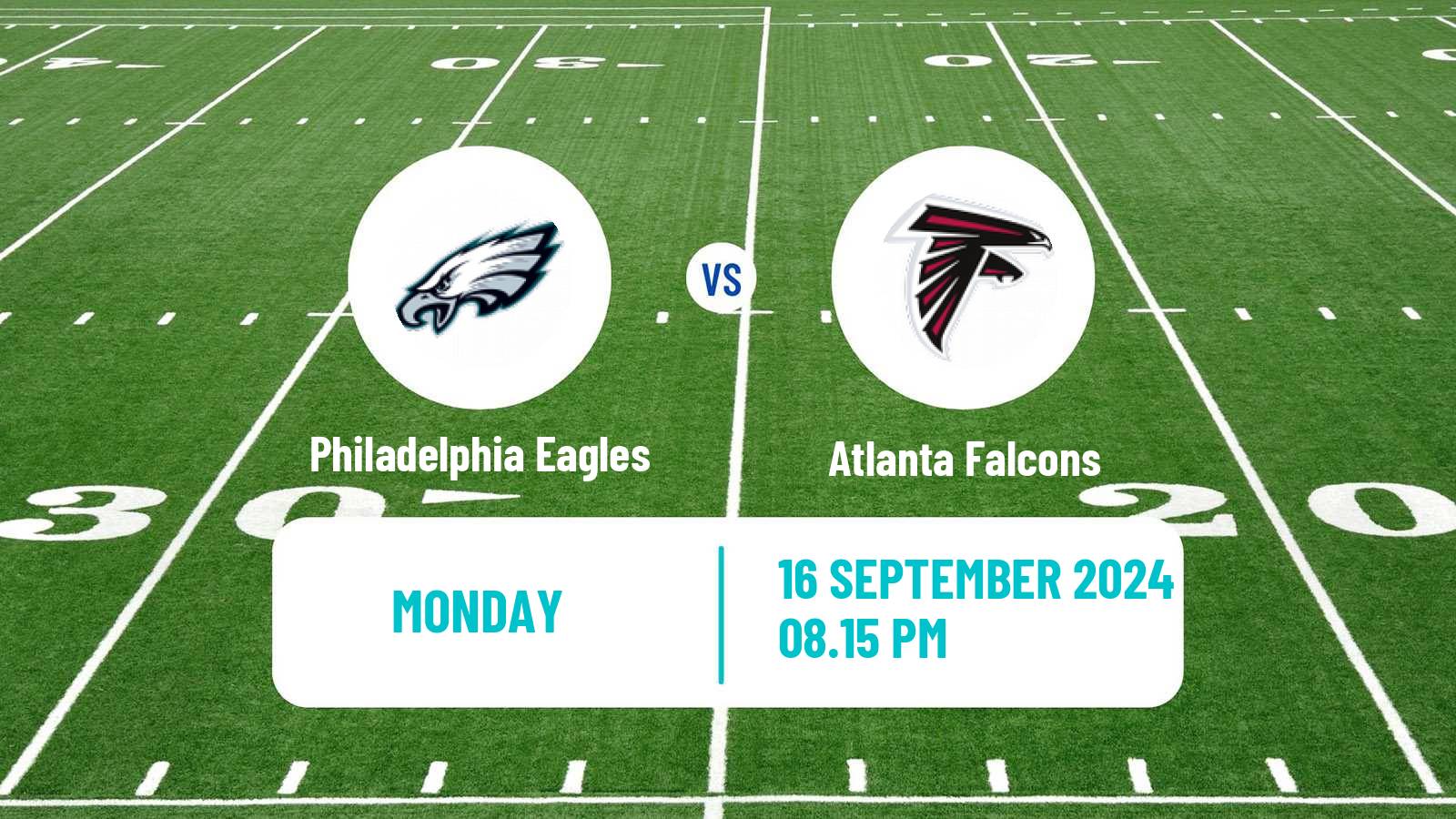 American football NFL Philadelphia Eagles - Atlanta Falcons
