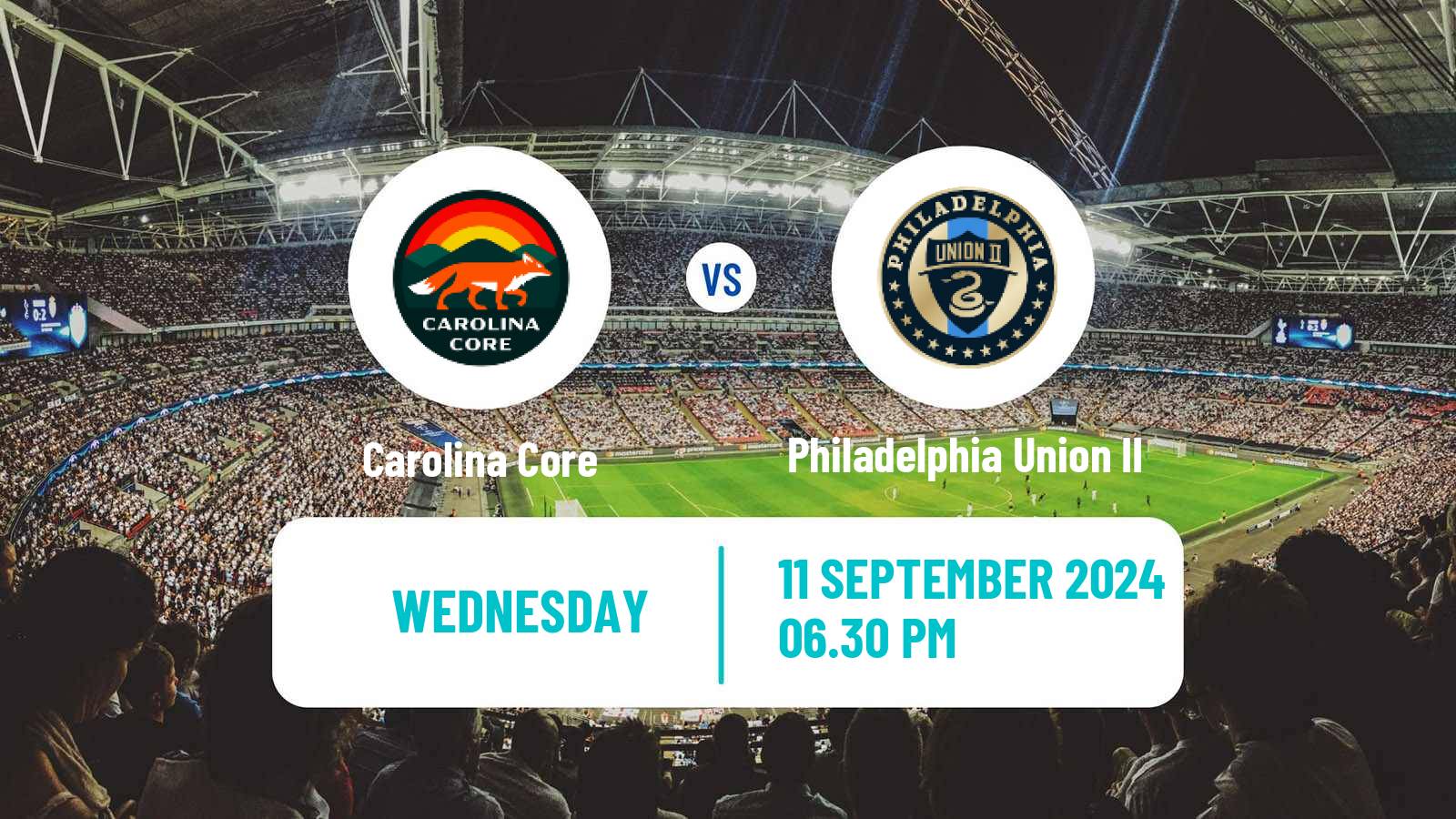 Soccer MLS Next Pro Carolina Core - Philadelphia Union II