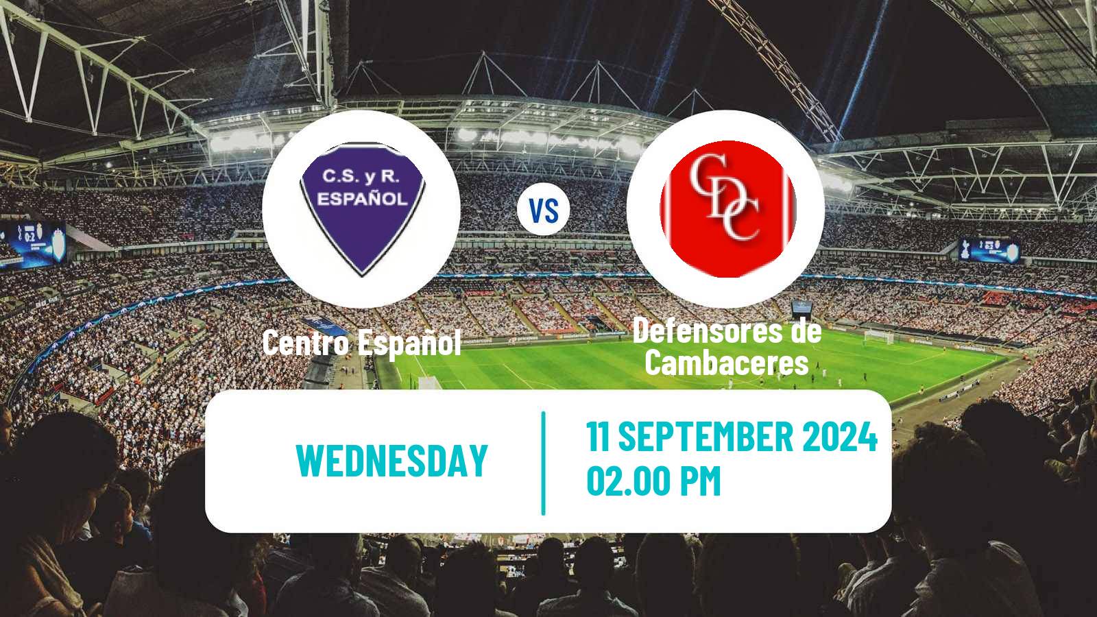 Soccer Argentinian Primera C Centro Español - Defensores de Cambaceres