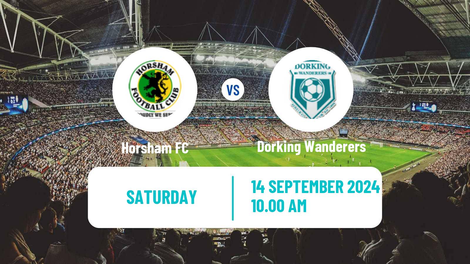 Football English FA Cup Horsham - Dorking Wanderers