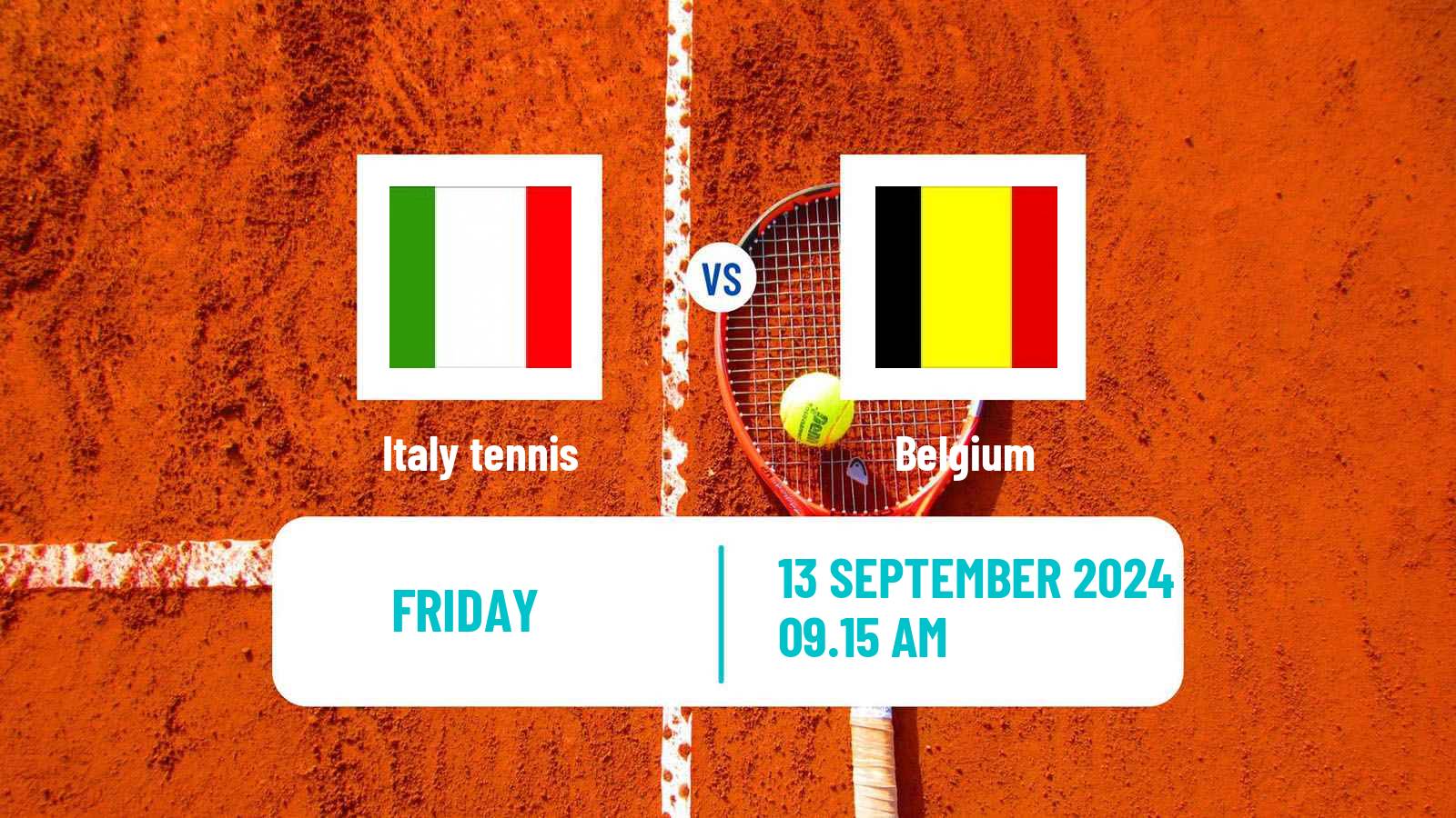Tennis Davis Cup - World Group Teams Italy - Belgium
