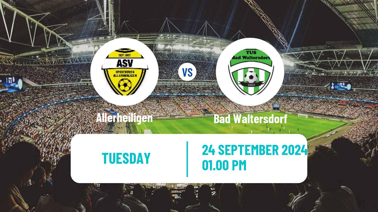Soccer Austrian Landesliga Steiermark Allerheiligen - Bad Waltersdorf