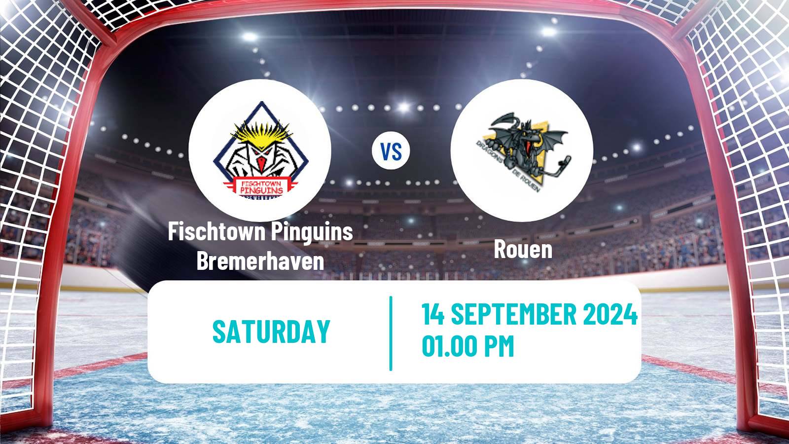 Hockey Champions League Ice Hockey Fischtown Pinguins Bremerhaven - Rouen
