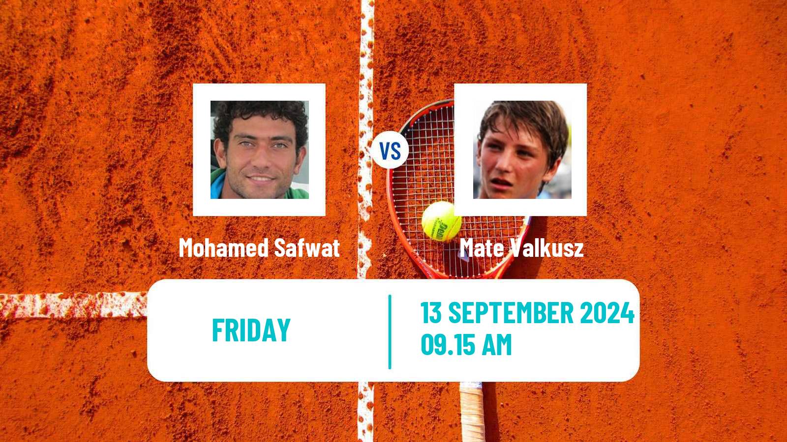 Tennis Davis Cup World Group I Mohamed Safwat - Mate Valkusz