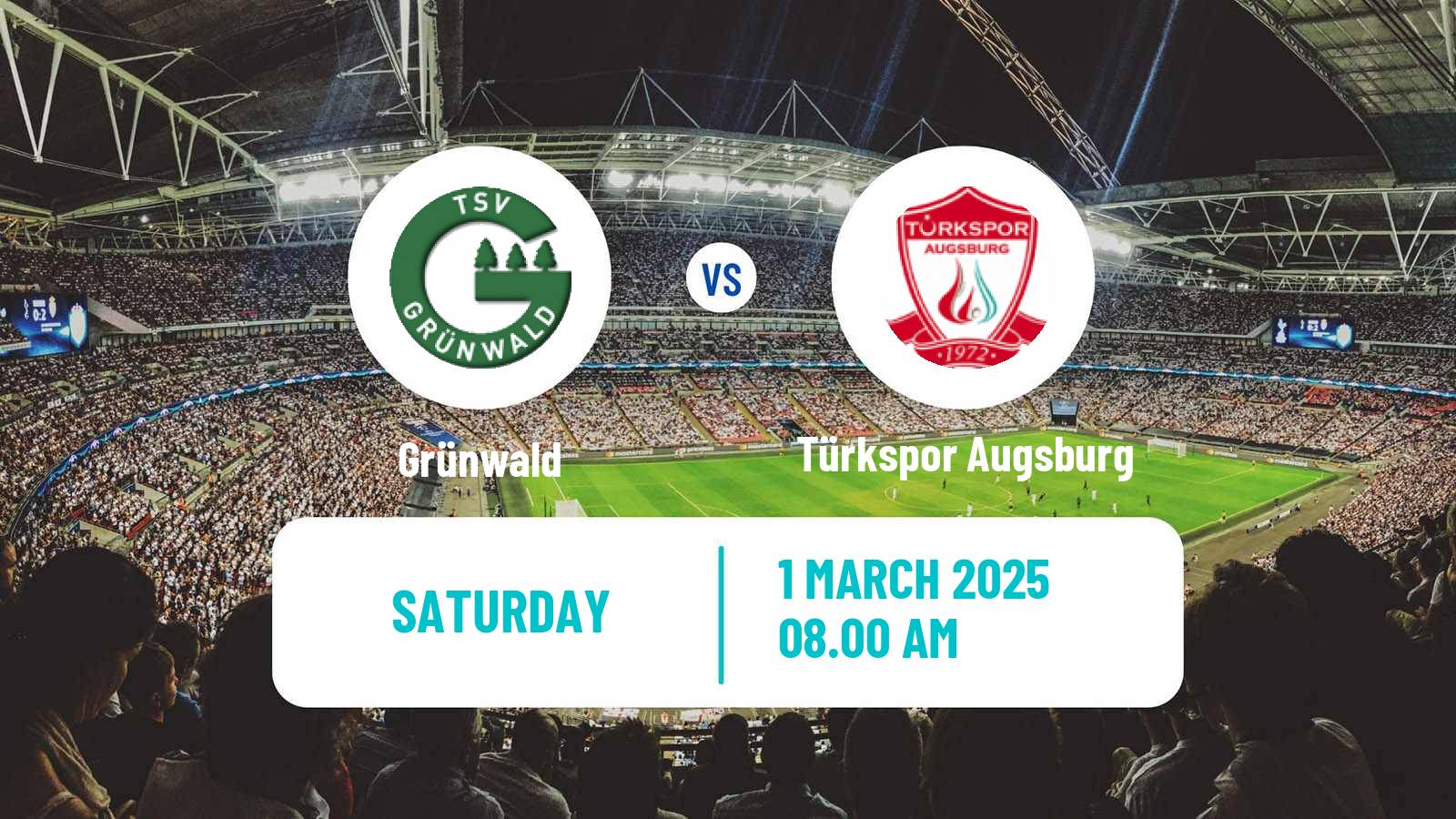 Soccer German Oberliga Bayern Süd Grünwald - Türkspor Augsburg