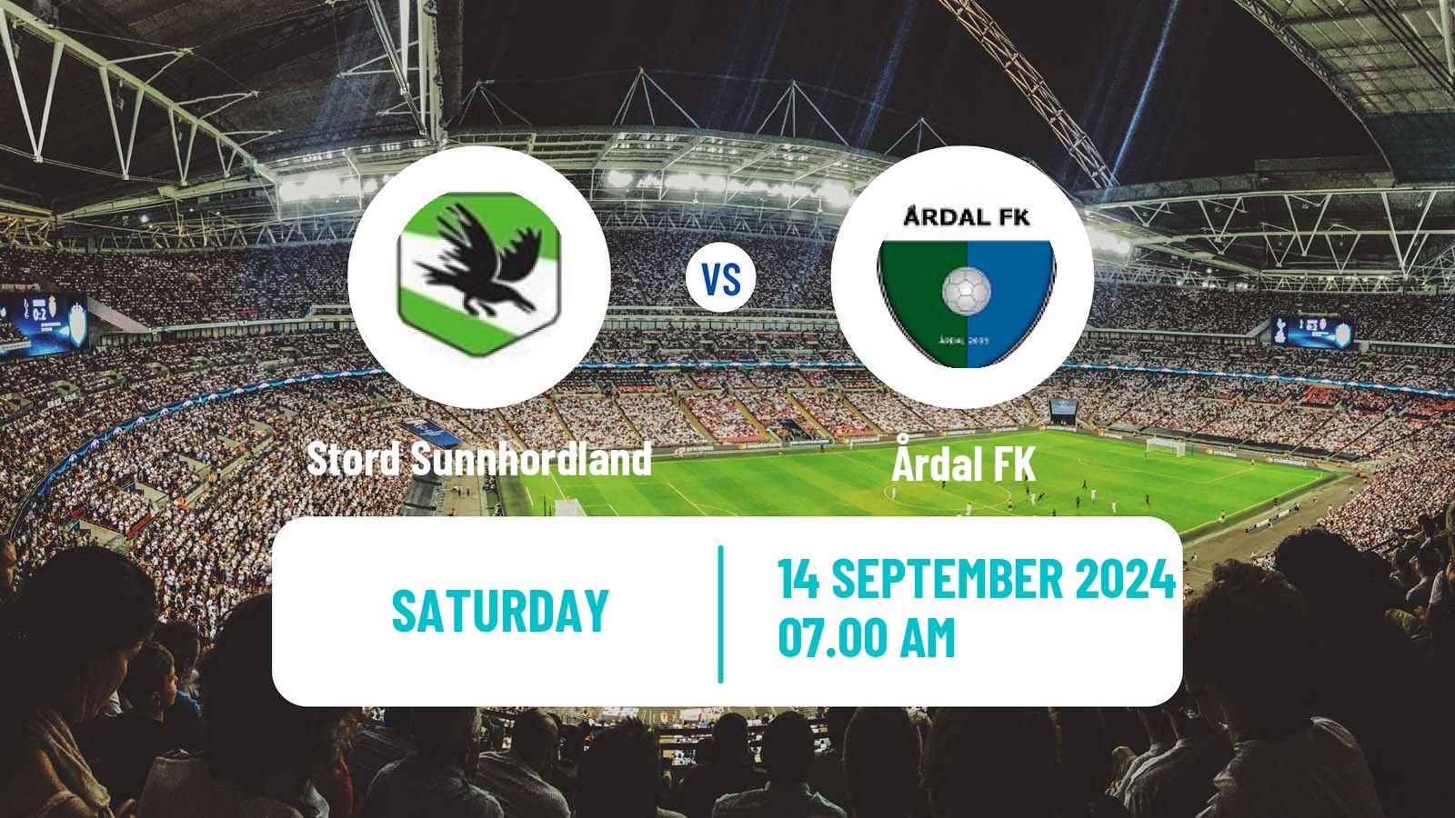 Football Norwegian Division 3 - Group 1 Stord Sunnhordland - Årdal FK