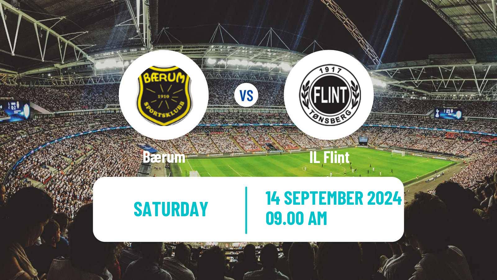 Football Norwegian Division 3 - Group 3 Bærum - Flint