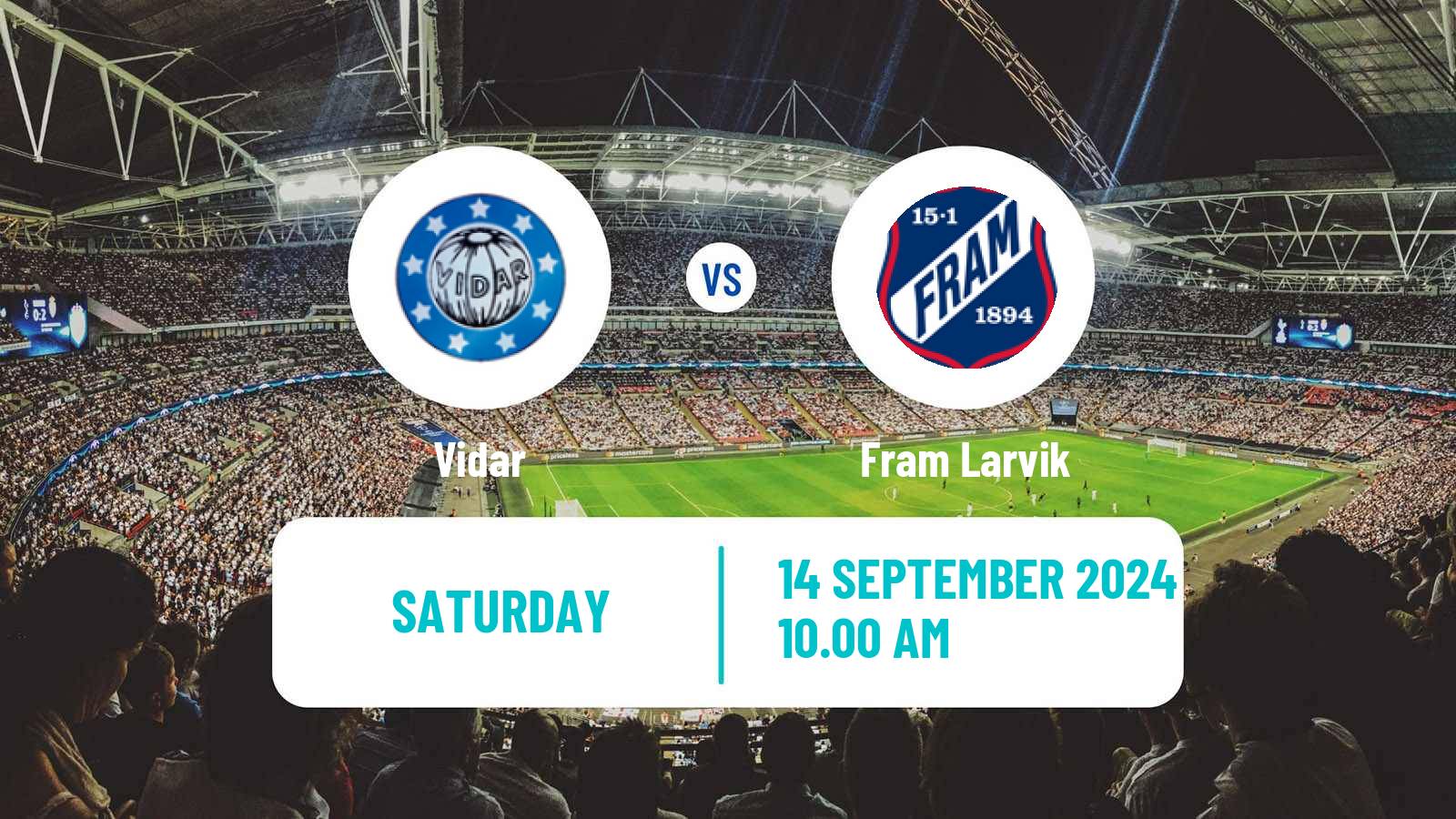 Football Norwegian Division 3 - Group 2 Vidar - Fram Larvik