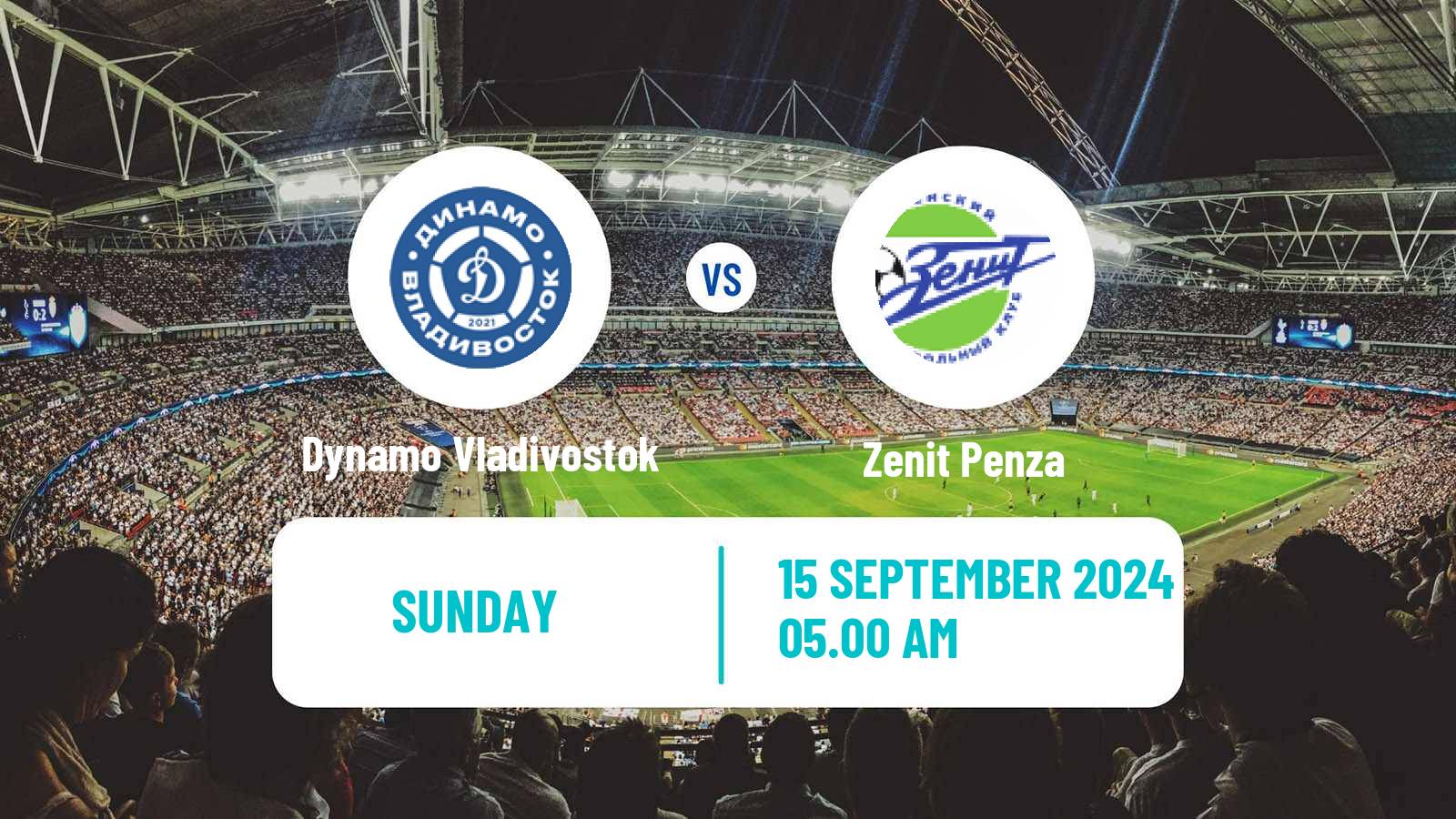 Football FNL 2 Division B Group 3 Dynamo Vladivostok - Zenit Penza