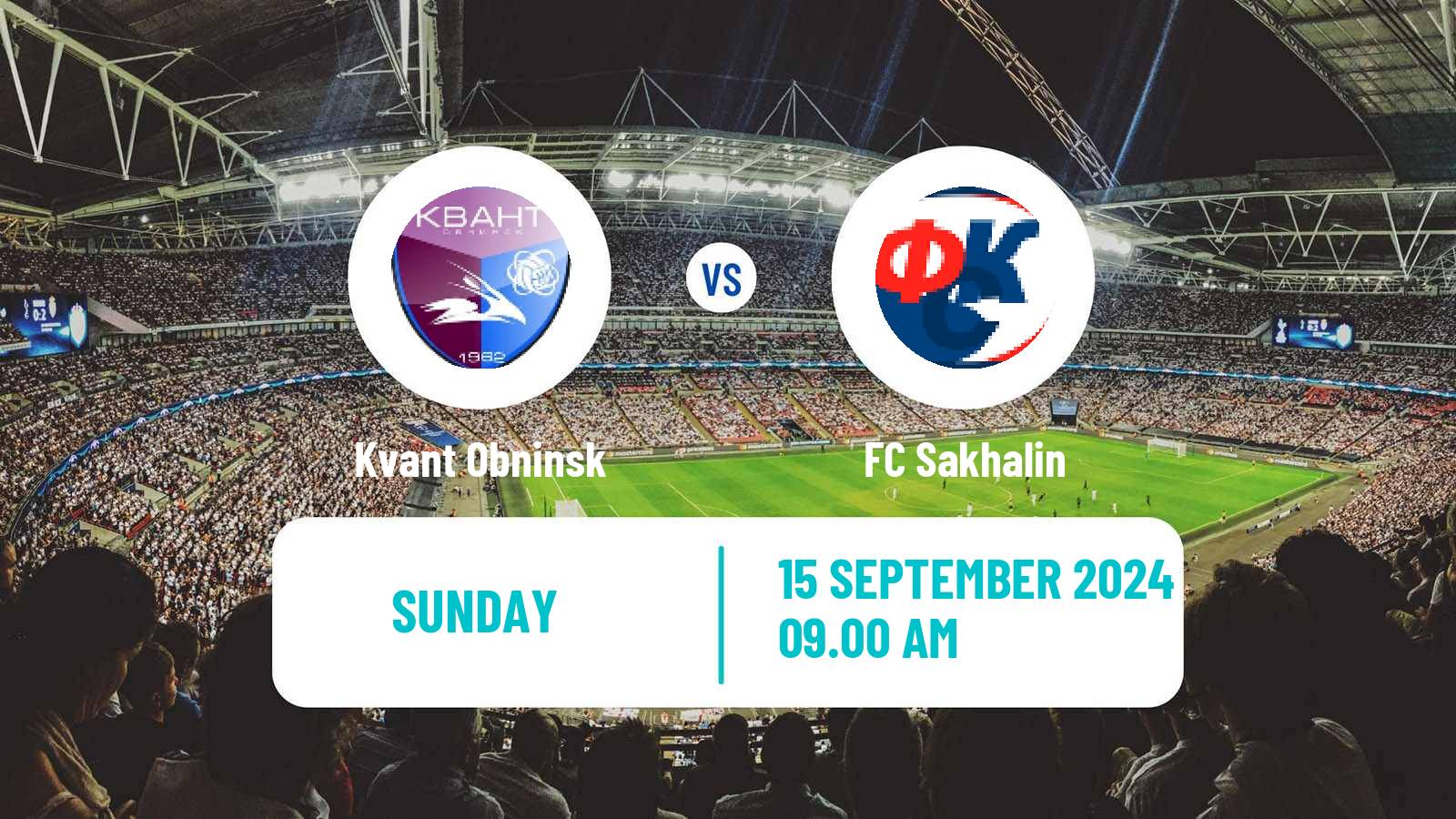 Football FNL 2 Division B Group 3 Kvant Obninsk - Sakhalin