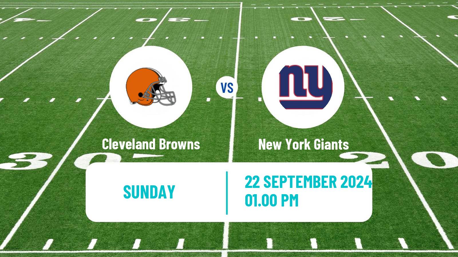 American football NFL Cleveland Browns - New York Giants