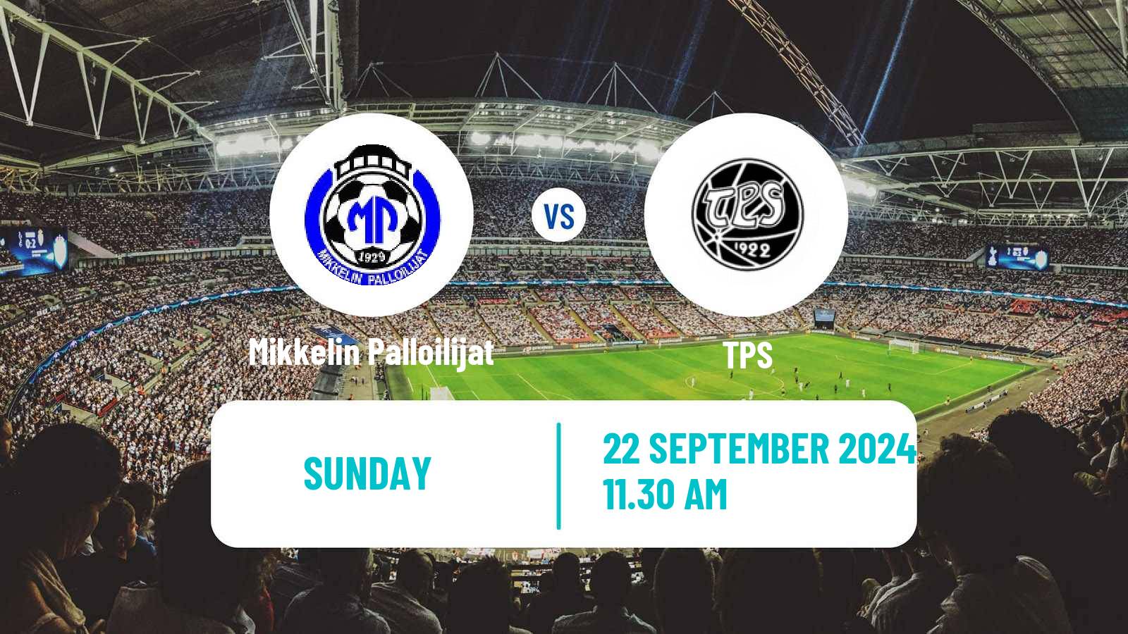 Football Finnish Ykkosliiga Mikkelin Palloilijat - TPS