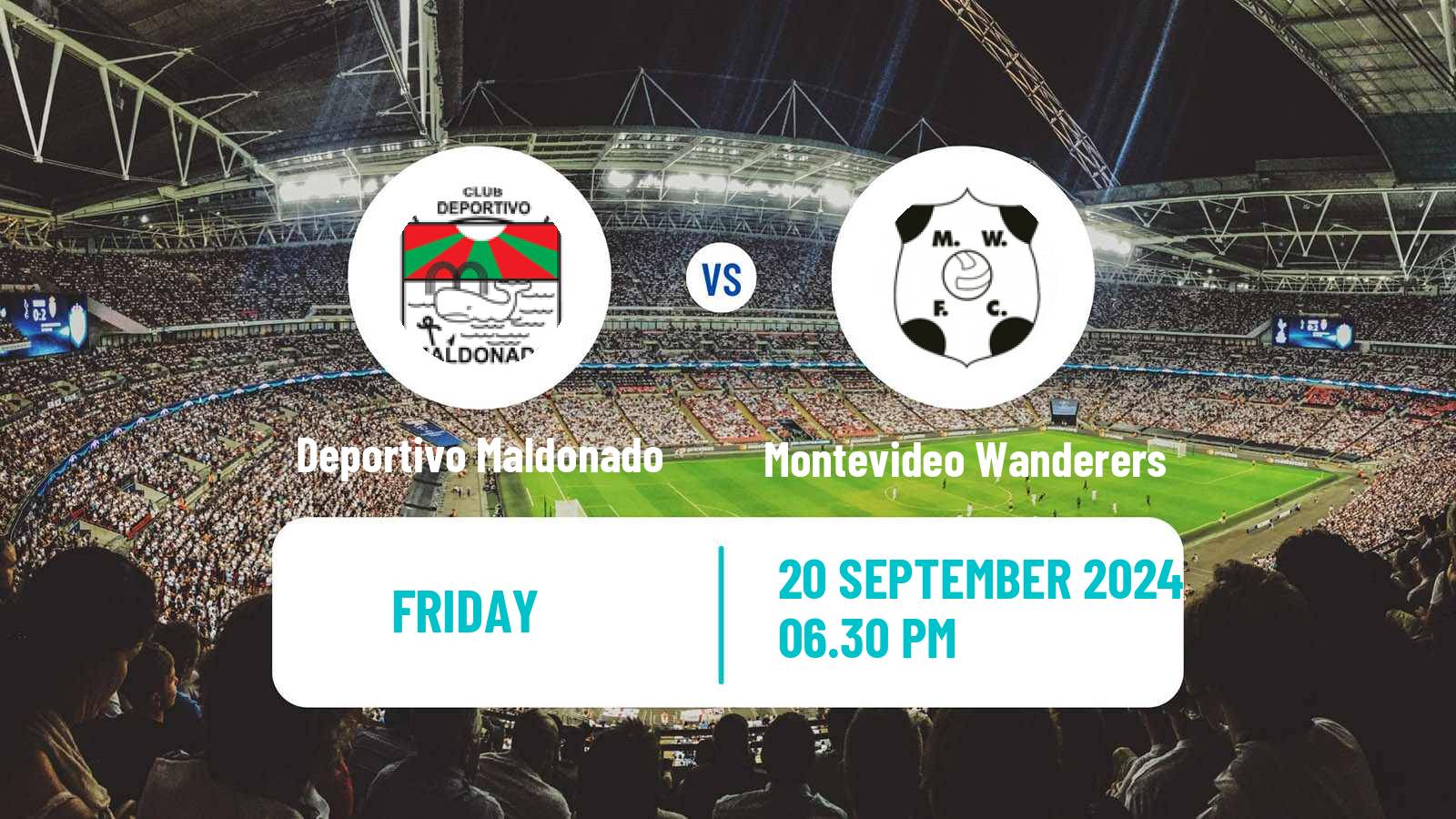 Soccer Uruguayan Primera Division Deportivo Maldonado - Montevideo Wanderers