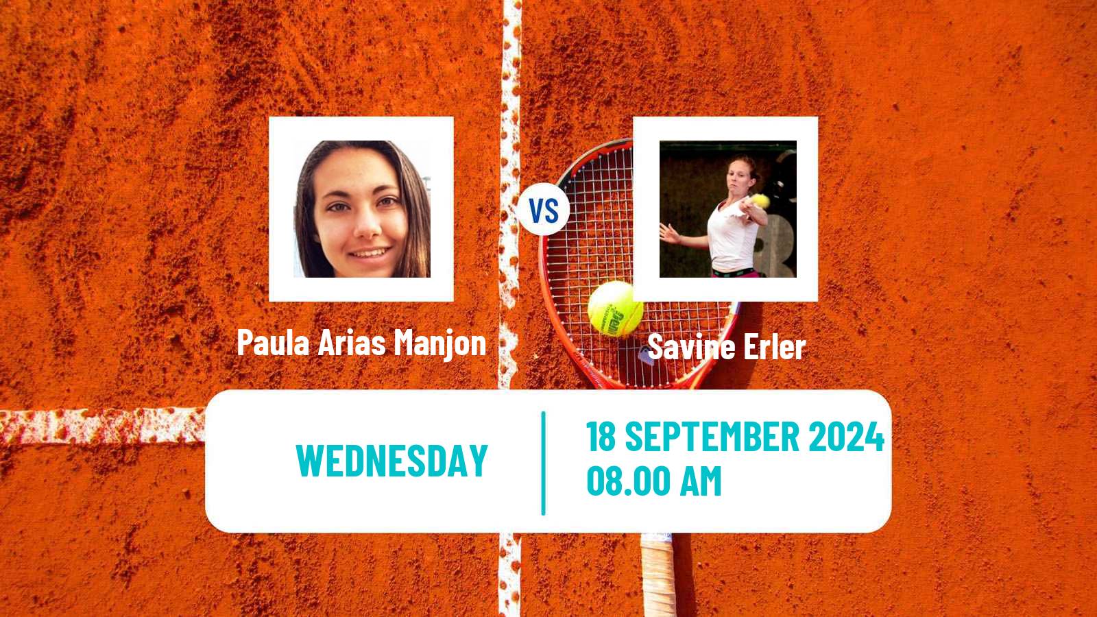 Tennis ITF W15 Nogent Sur Marne Women Paula Arias Manjon - Savine Erler