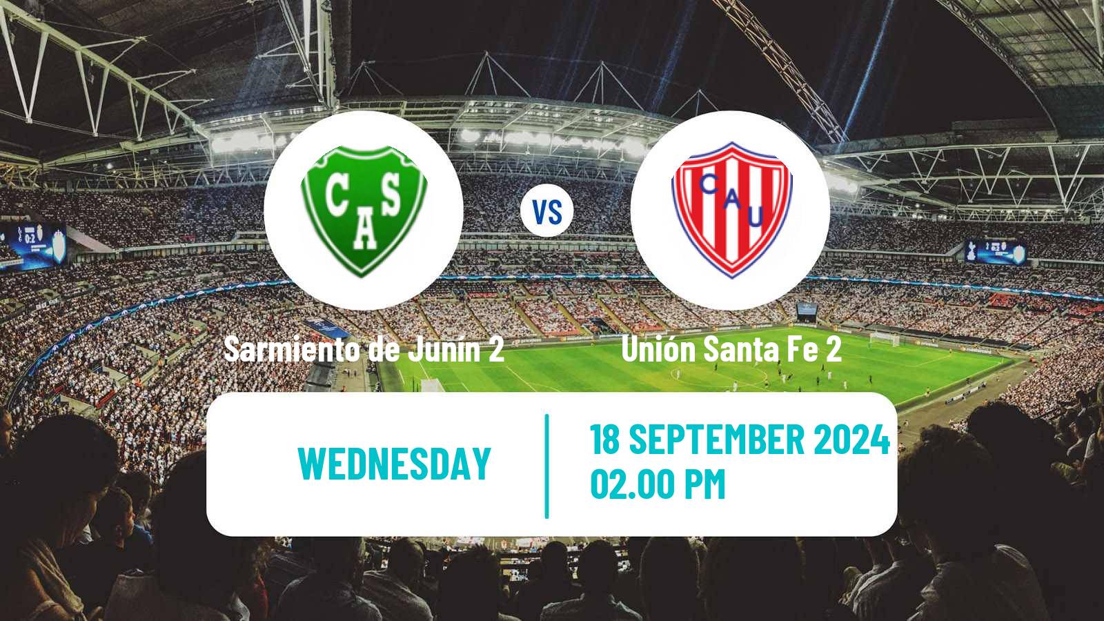 Soccer Argentinian Reserve League Sarmiento de Junín 2 - Unión Santa Fe 2