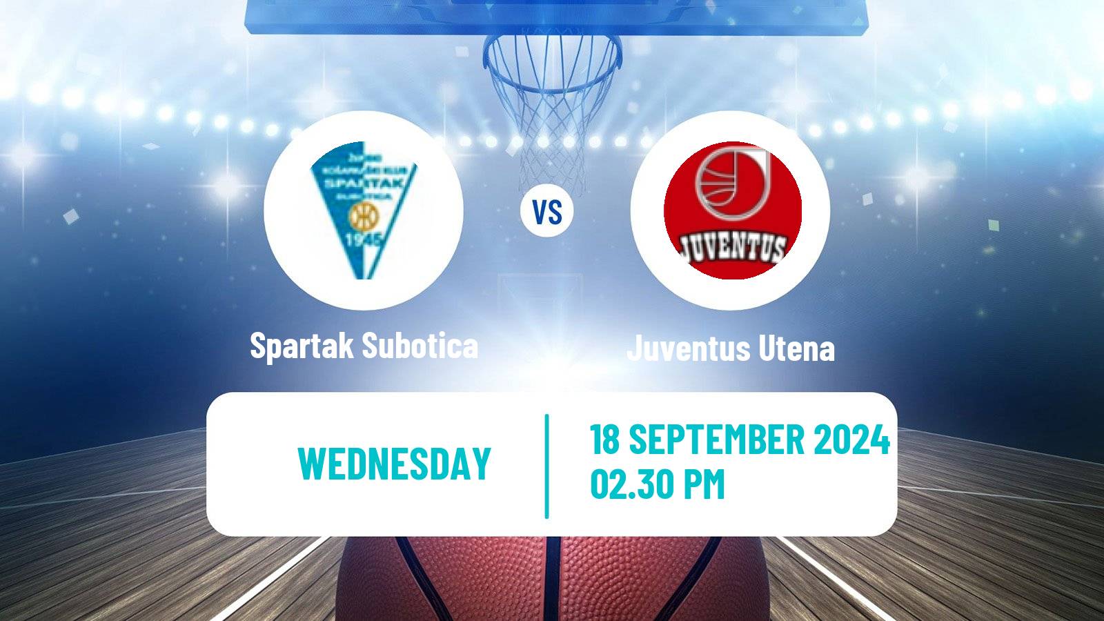 Basketball Champions League Basketball Spartak Subotica - Juventus Utena