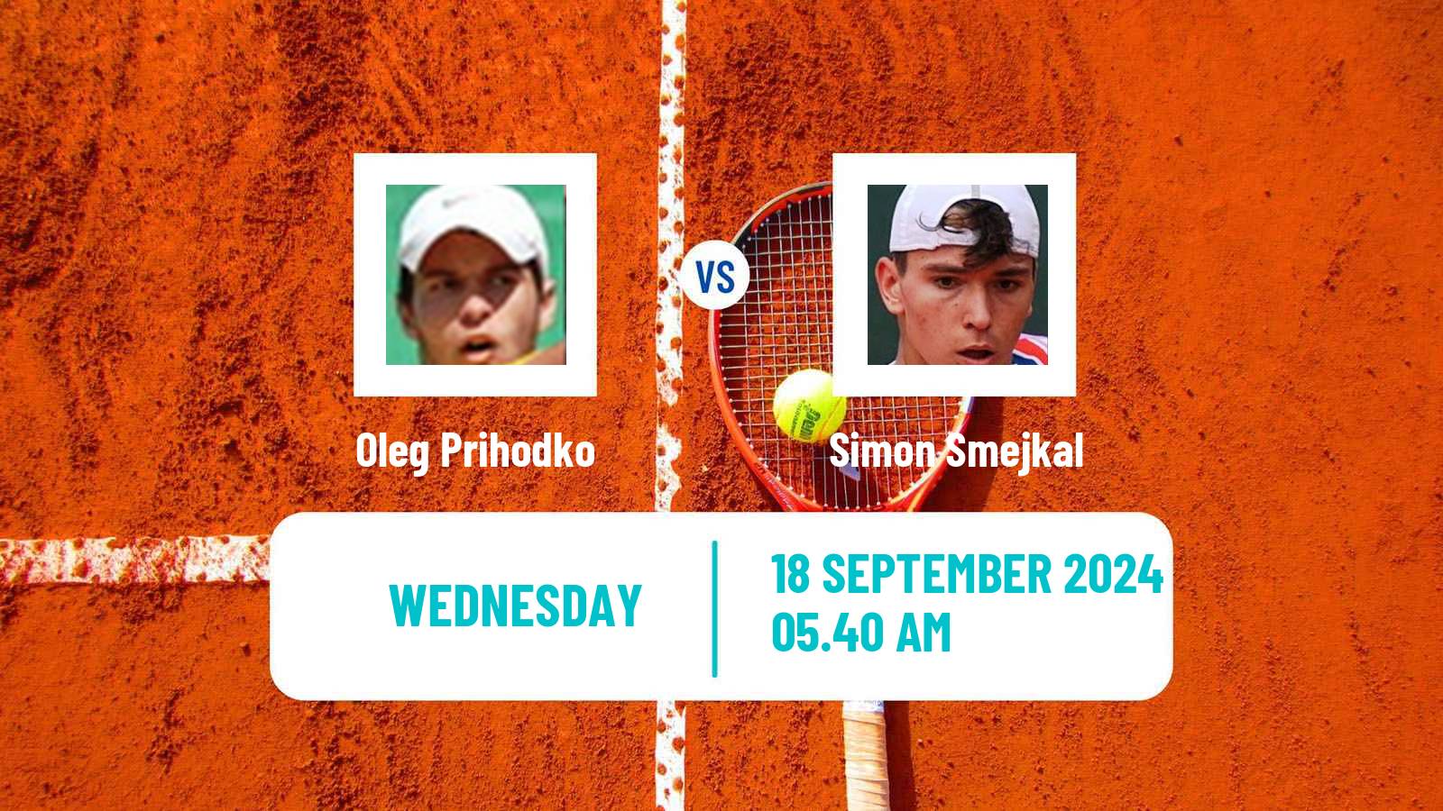 Tennis ITF M15 Pardubice Men Oleg Prihodko - Simon Smejkal