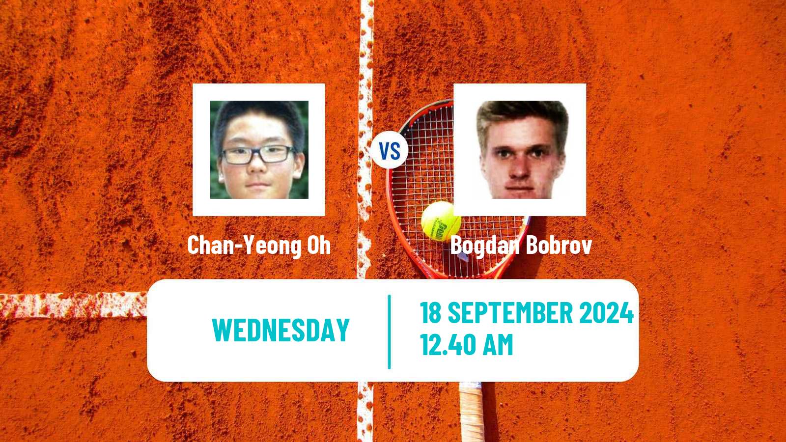 Tennis ITF M15 Bali 2 Men Chan-Yeong Oh - Bogdan Bobrov