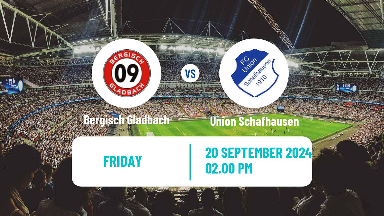Soccer German Oberliga Mittelrhein Bergisch Gladbach - Union Schafhausen