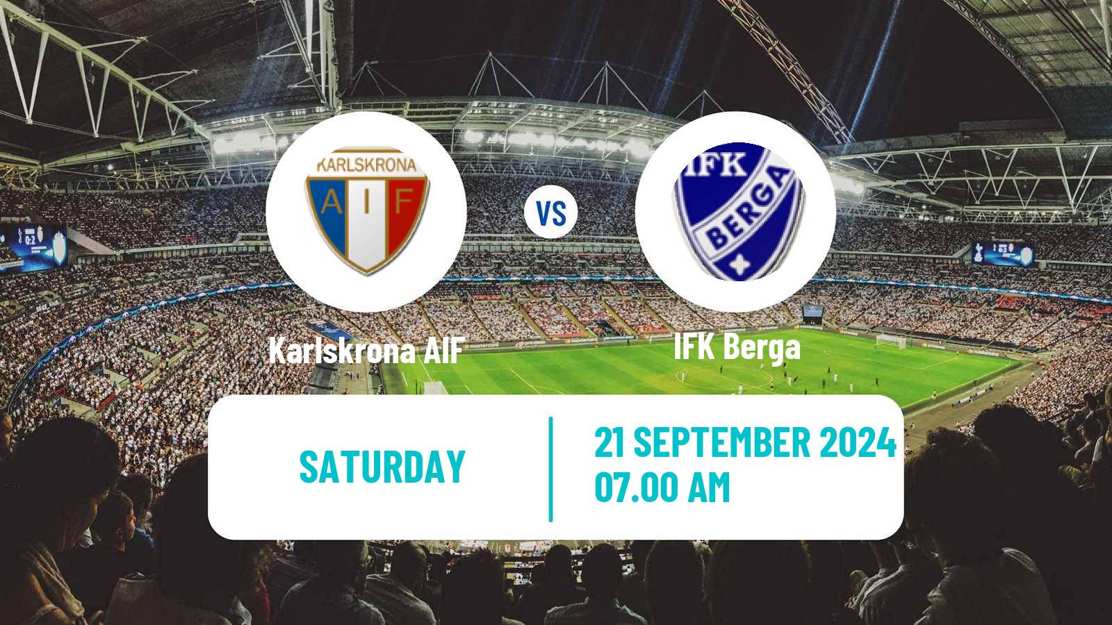 Soccer Swedish Division 2 - Södra Götaland Karlskrona - Berga