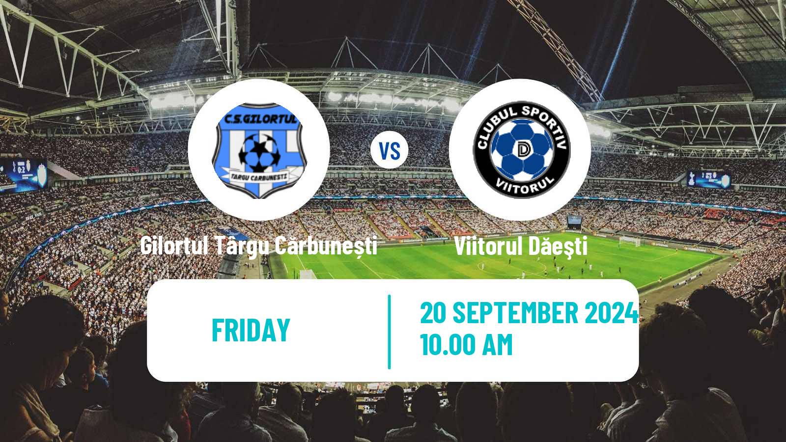 Soccer Romanian Liga 3 - Seria 8 Gilortul Târgu Cărbunești - Viitorul Dăeşti
