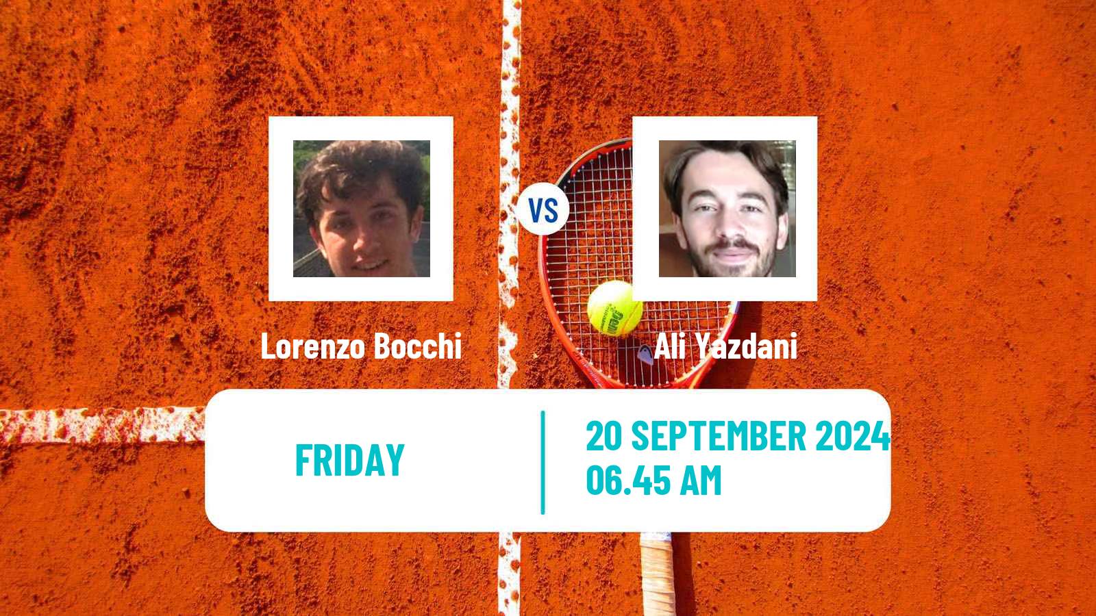 Tennis ITF M15 Tehran 2 Men Lorenzo Bocchi - Ali Yazdani