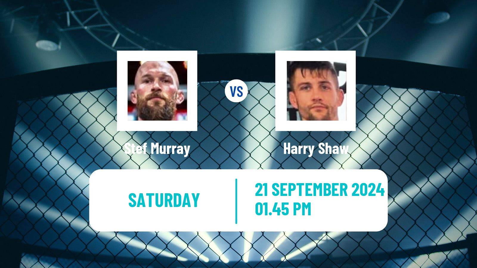 MMA Featherweight Cage Warriors Men Stef Murray - Harry Shaw