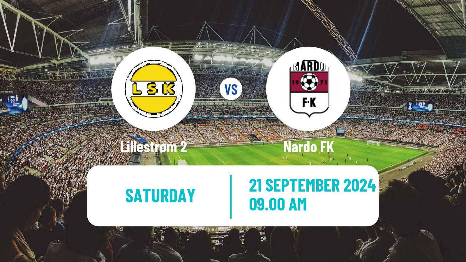 Football Norwegian Division 3 - Group 4 Lillestrøm 2 - Nardo