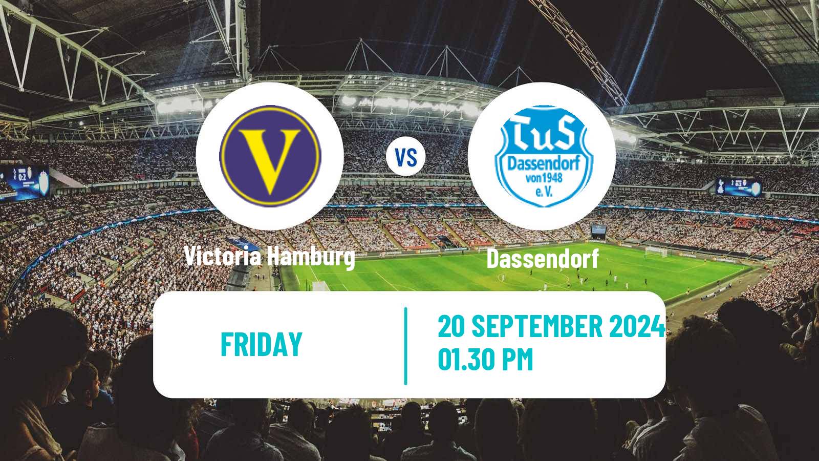 Soccer German Oberliga Hamburg Victoria Hamburg - Dassendorf