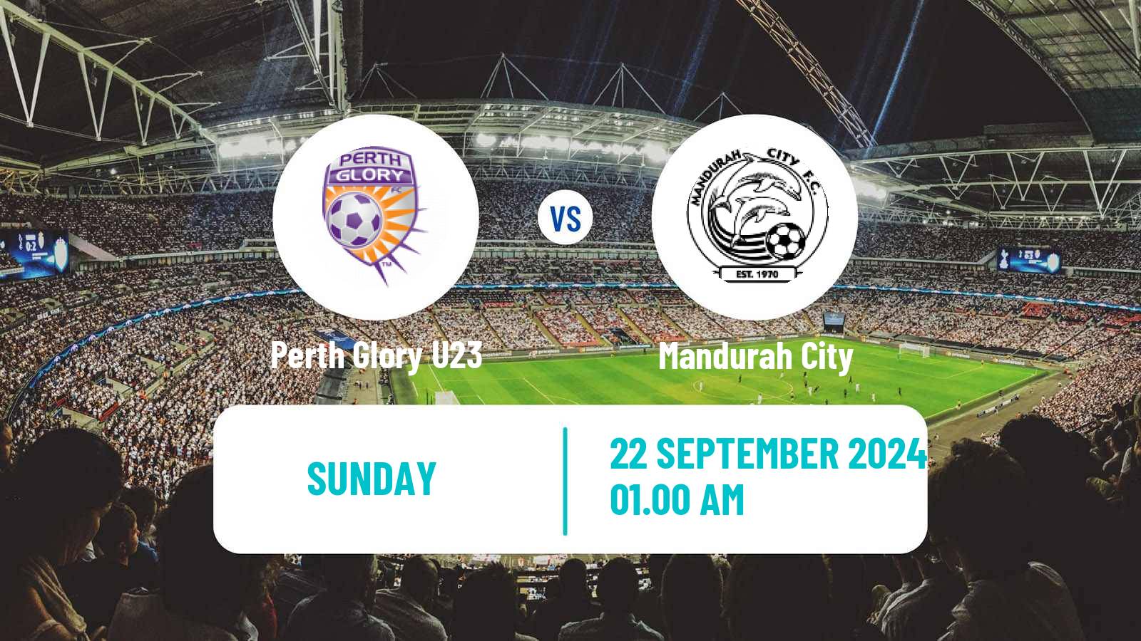 Soccer Australian NPL Western Australia Perth Glory U23 - Mandurah City