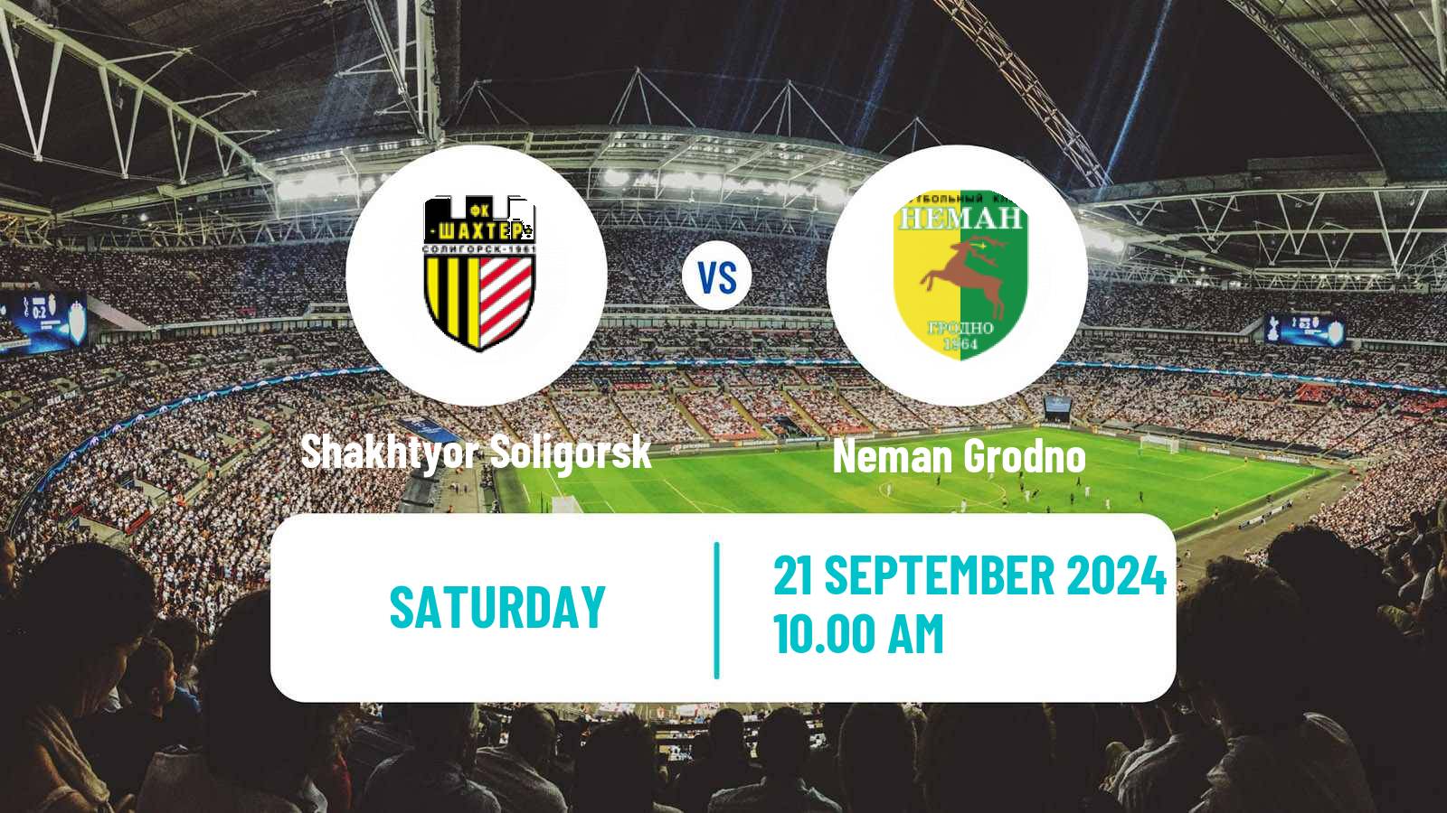 Football Belarusian Vysshaya Liga Shakhtyor Soligorsk - Neman Grodno