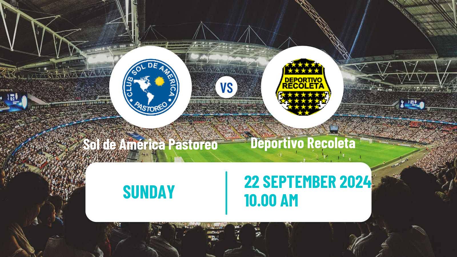 Soccer Paraguayan Division Intermedia Pastoreo - Deportivo Recoleta