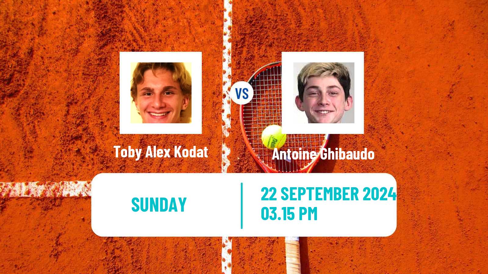Tennis Charleston Challenger Men 2024 Toby Alex Kodat - Antoine Ghibaudo