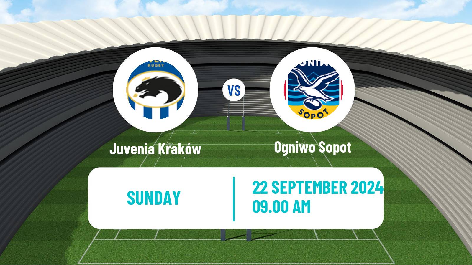 Rugby union Polish Ekstraliga Rugby Juvenia Kraków - Ogniwo Sopot