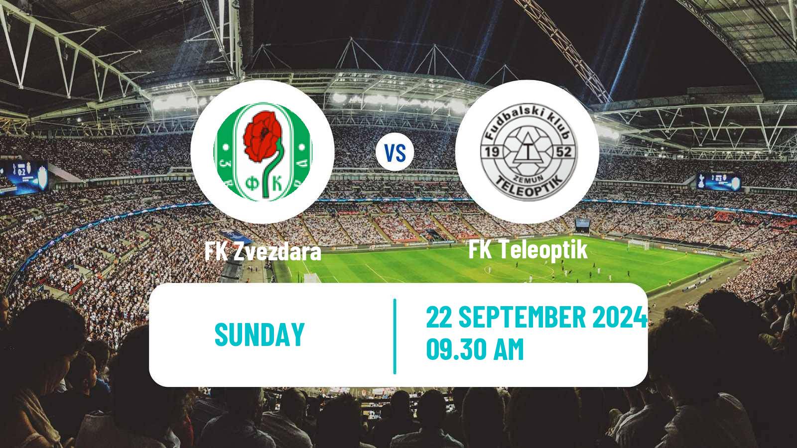 Football Serbian Srpska Liga - Belgrade Zvezdara - Teleoptik