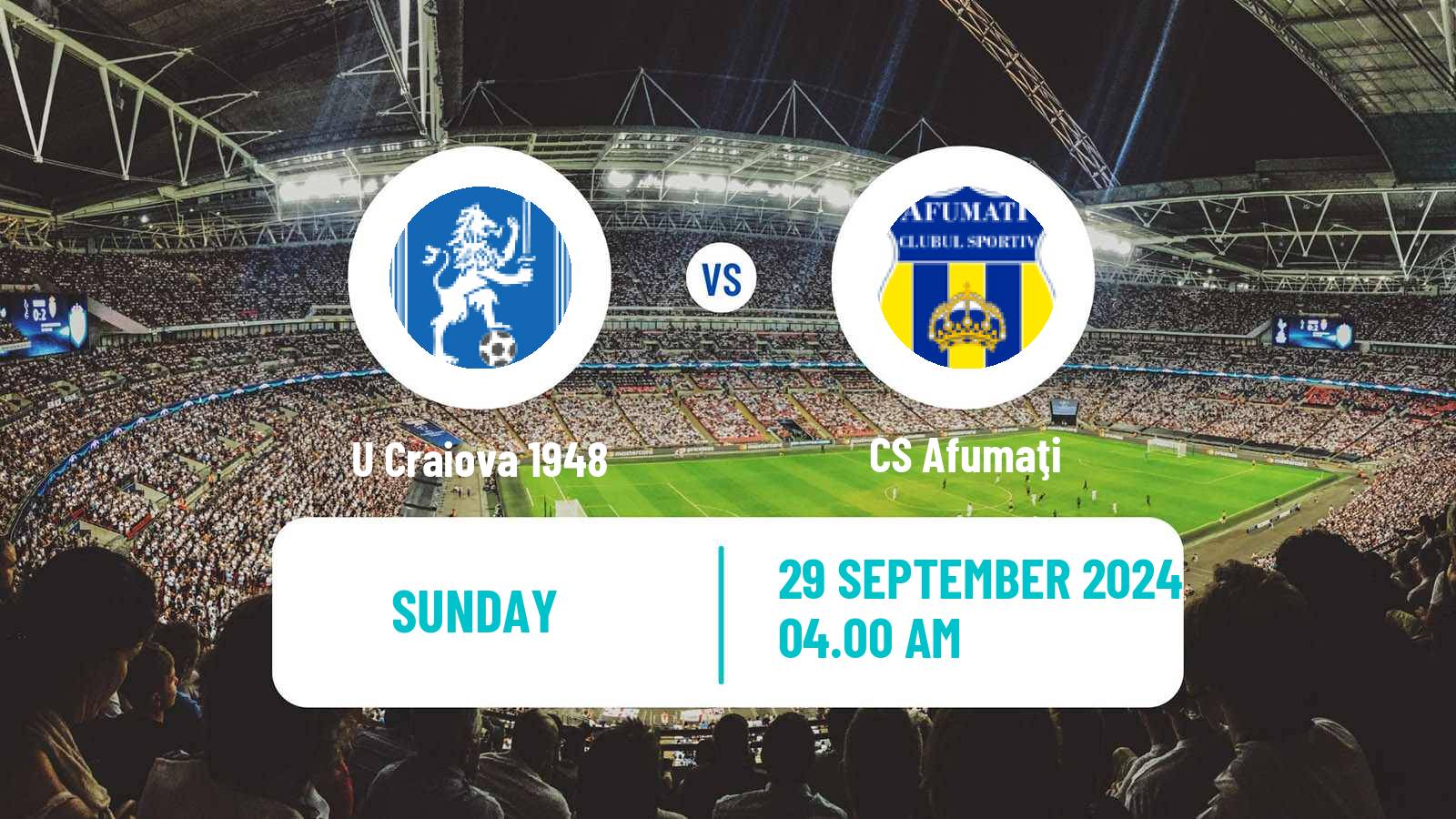 Soccer Romanian Division 2 U Craiova 1948 - Afumaţi
