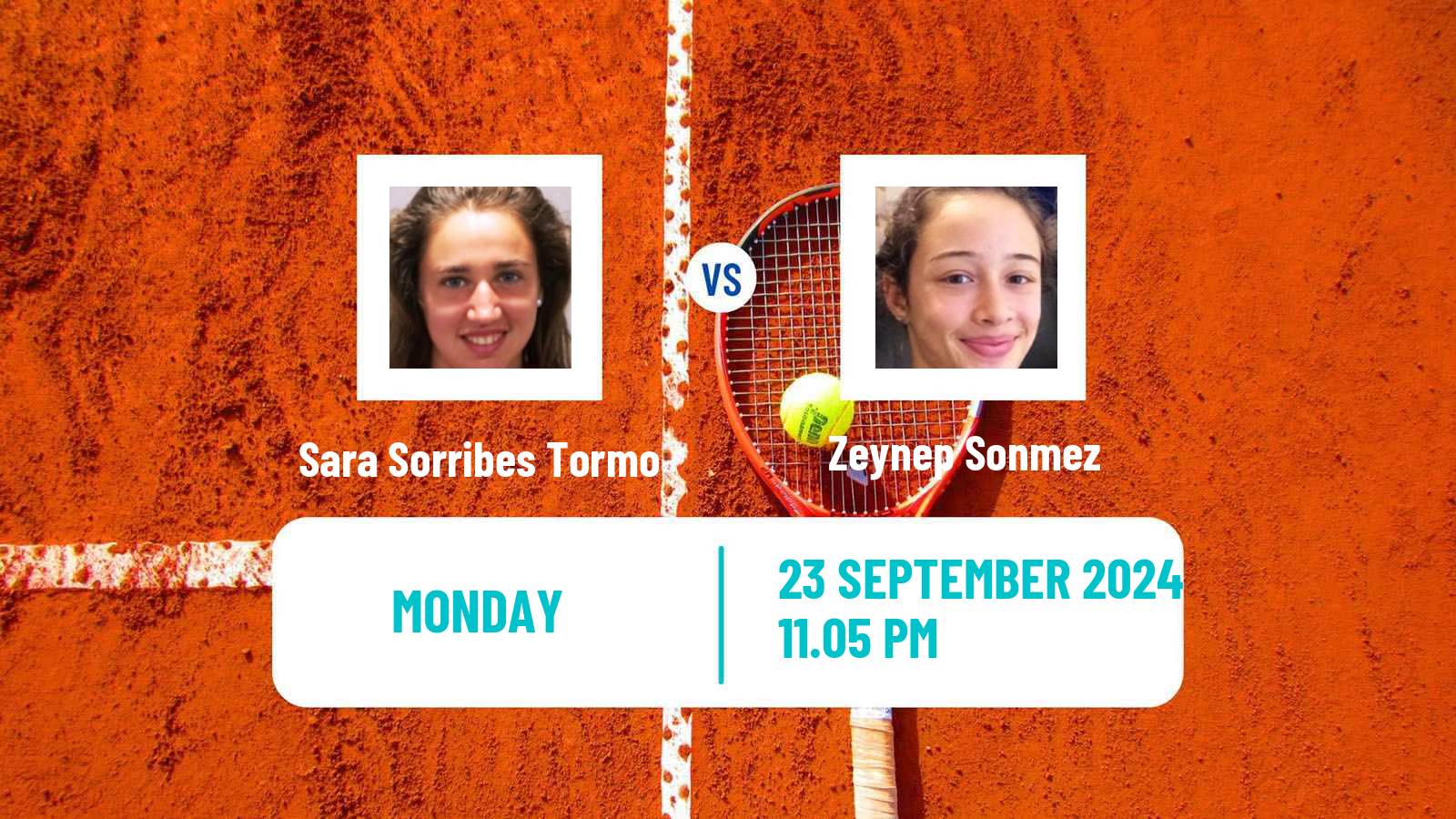 Tennis WTA Beijing Sara Sorribes Tormo - Zeynep Sonmez