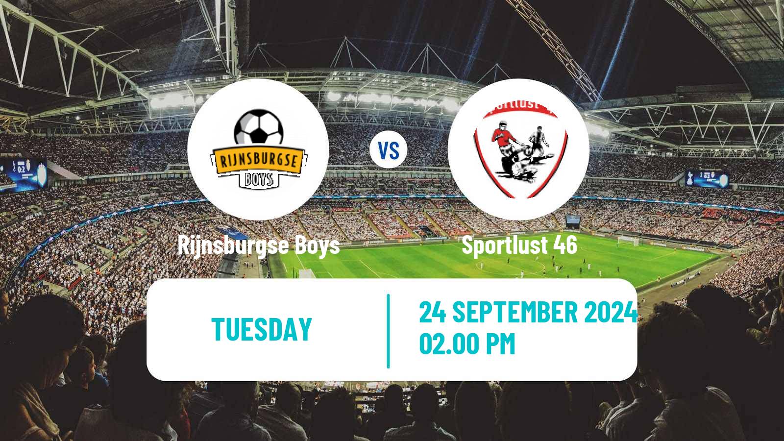 Football Dutch KNVB Beker Rijnsburgse Boys - Sportlust 46