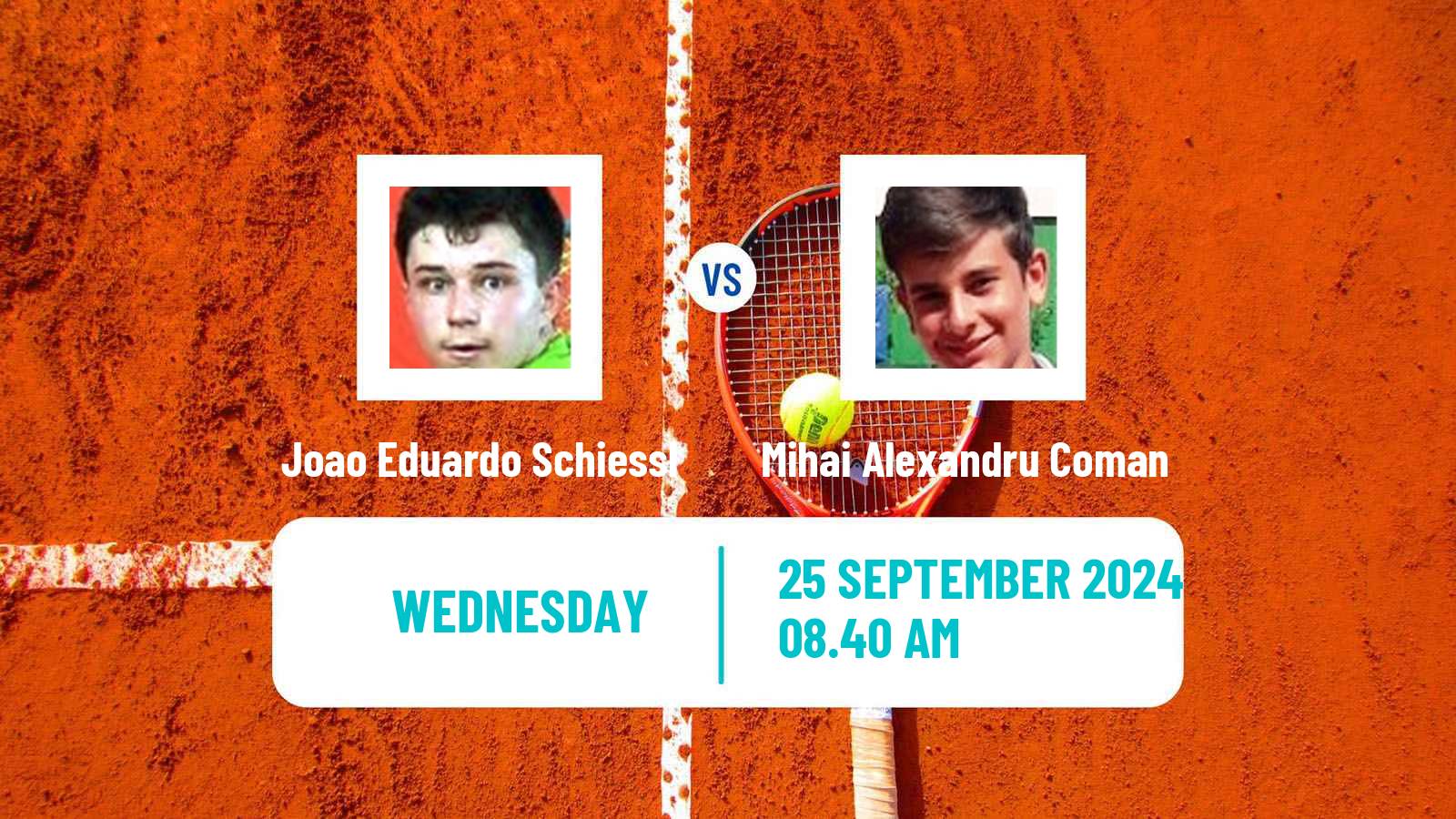 Tennis ITF M15 Targu Mures Men Joao Eduardo Schiessl - Mihai Alexandru Coman
