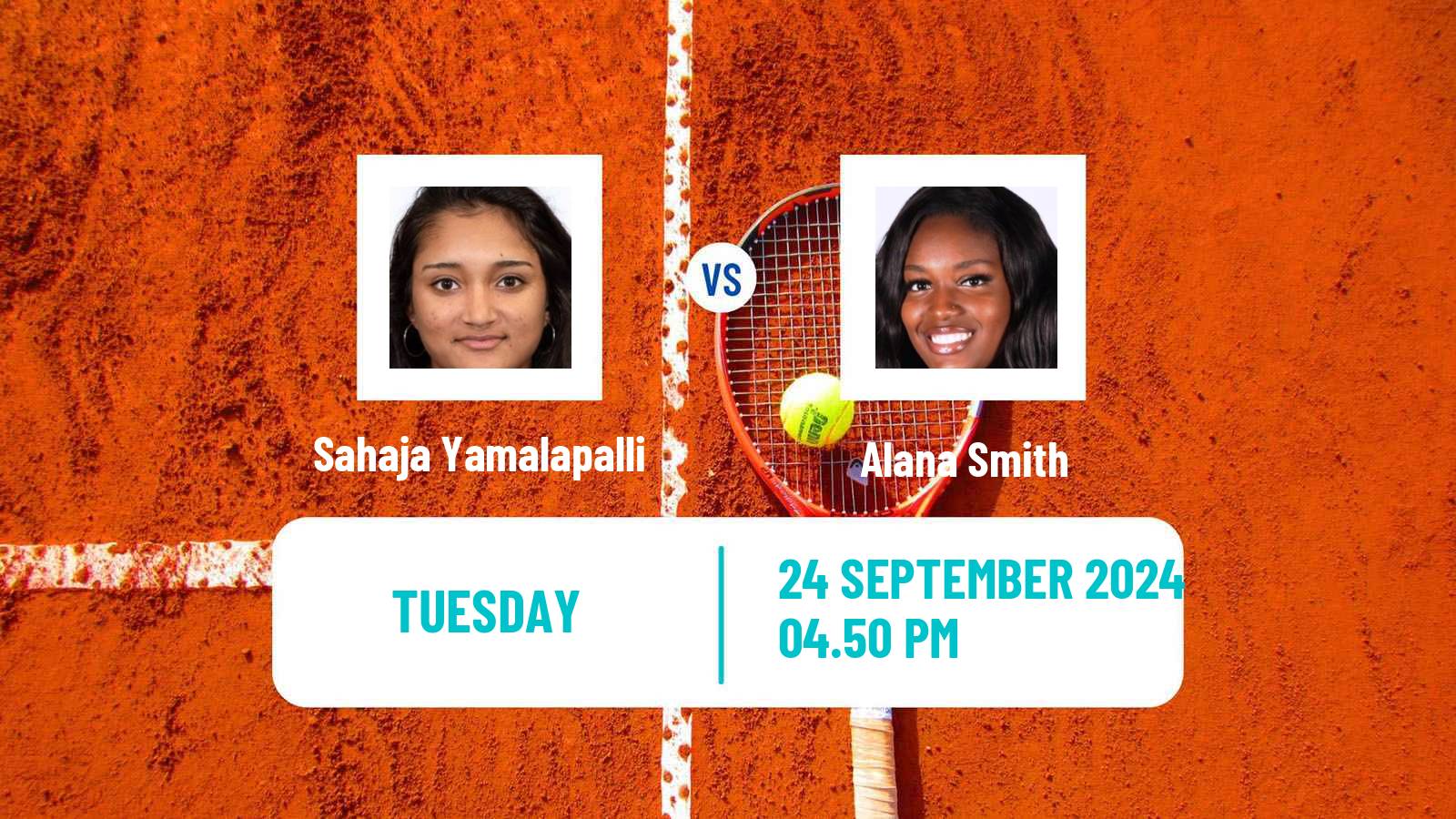 Tennis ITF W35 Berkeley Ca Women 2024 Sahaja Yamalapalli - Alana Smith
