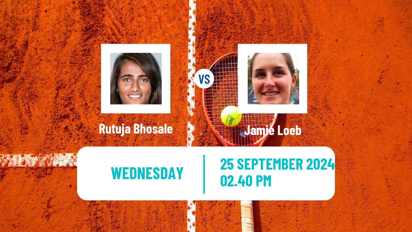 Tennis ITF W35 Berkeley Ca Women Rutuja Bhosale - Jamie Loeb