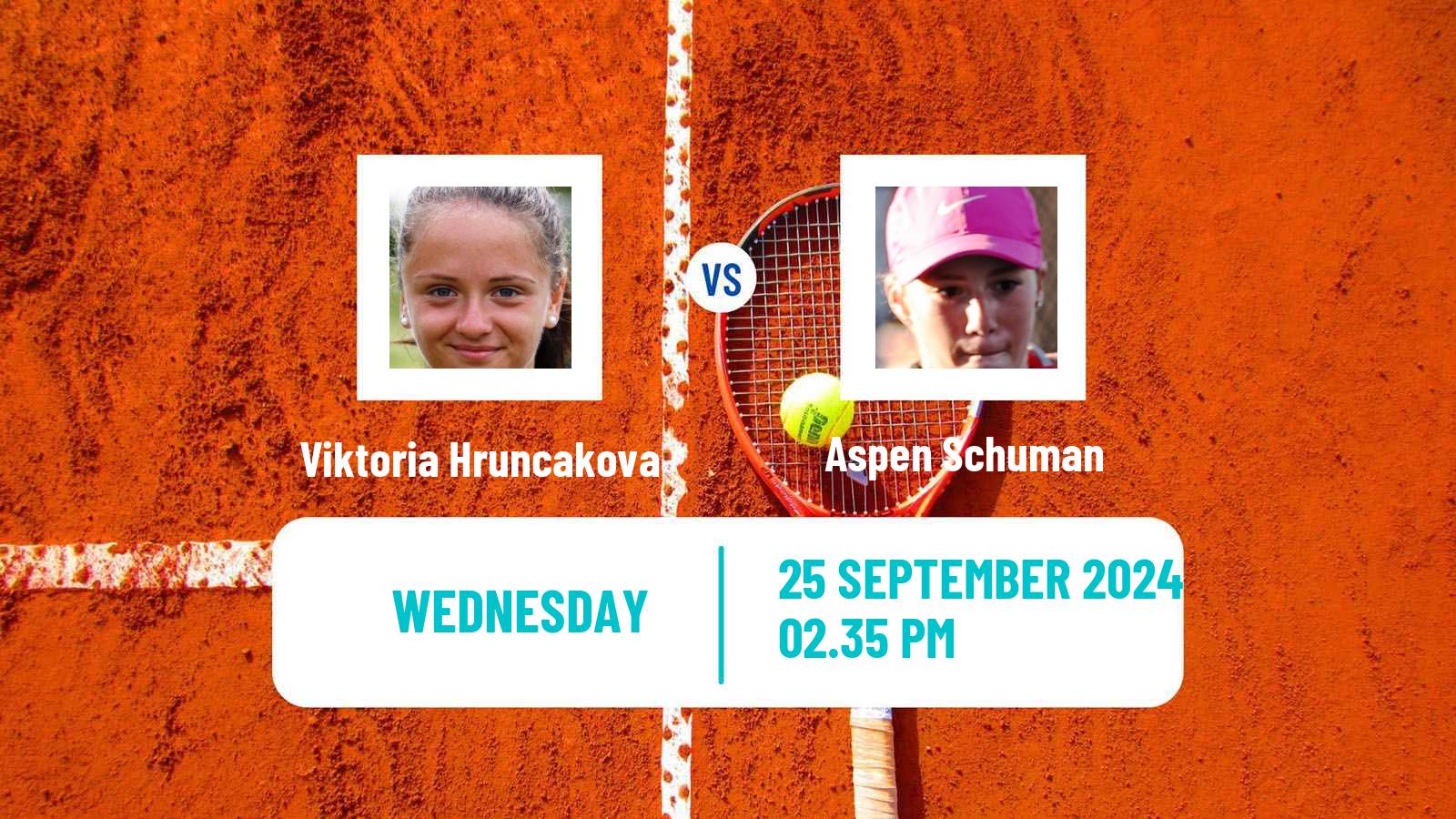 Tennis ITF W35 Berkeley Ca Women Viktoria Hruncakova - Aspen Schuman