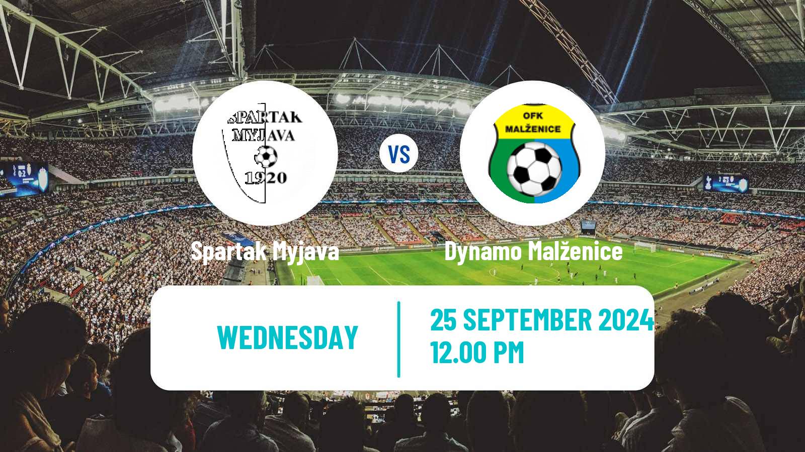 Soccer Slovak Cup Spartak Myjava - Dynamo Malženice