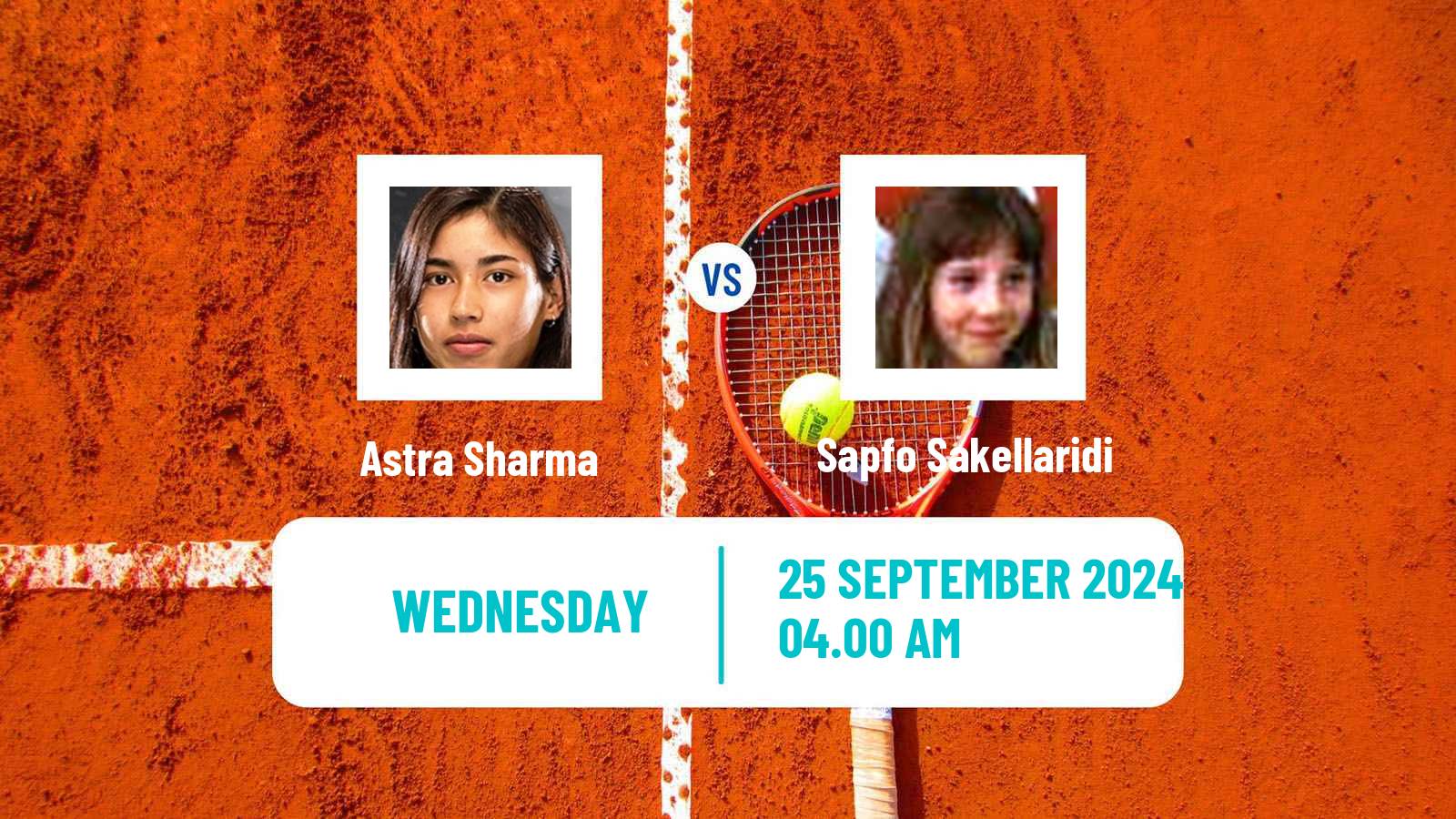Tennis ITF W75 Kursumlijska Banja 2 Women Astra Sharma - Sapfo Sakellaridi